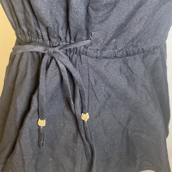 Free People Lykka Convertible Wrap Top Bell Sleeve Black XS NEW - Picture 6 of 7